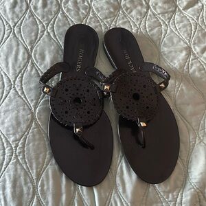 Jack Rodger’s jelly sandal. Black